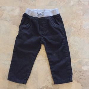 Like new 12-18m dark gray corduroys